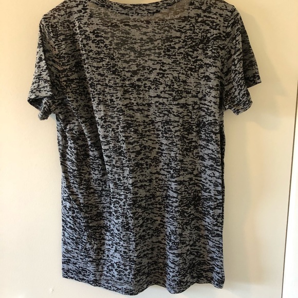 BURNOUT SEMI SHEER SHIRT BLACK - Picture 3 of 6